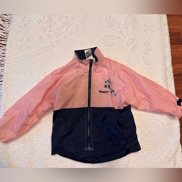 Reebok Pink and Navy Kids Jacket - Picture 1 of 3